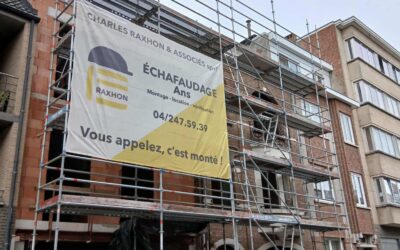 Montage d’un échafaudage pour maçons- Uccle